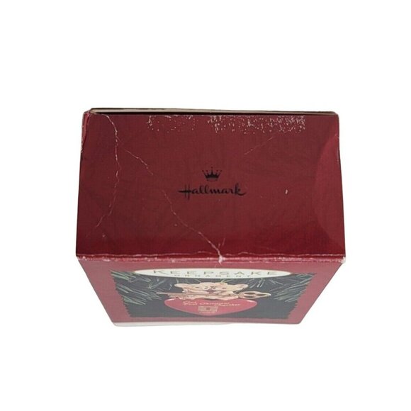 Hallmark Ornament Our First Christmas Together 1995 Two Mice Heart Key Box VTG - Picture 6 of 6